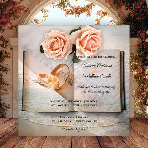 Love Story Dream Book Wedding Invitation
