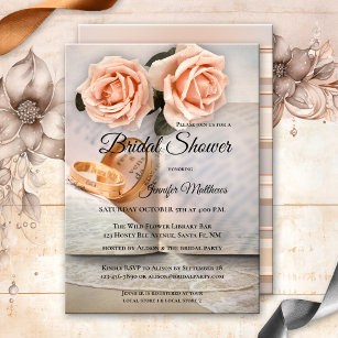 Love Story Romance Book Bridal Shower Invitation