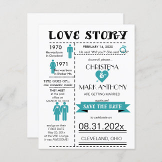Love Story Save The Date Announcement (RobinsEgg2)