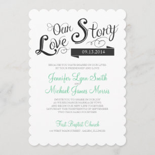 Love Story Wedding Invitation