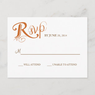 Love Story Wedding Reply Postcard