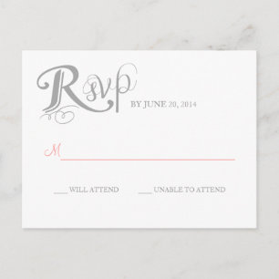 Love Story Wedding Reply Postcard