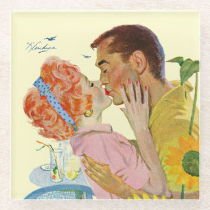 Love-Struck 2 Glass Coaster