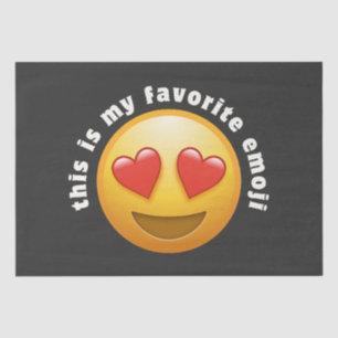 Love- struck emoji tissue paper