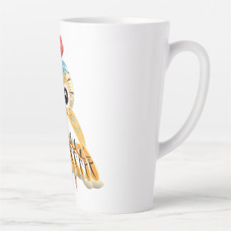 Love-Struck Owl with a Sweet Gaze Latte Mug