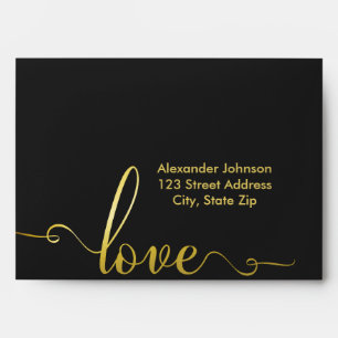 "Love" Stylish Valentines Day Envelopes