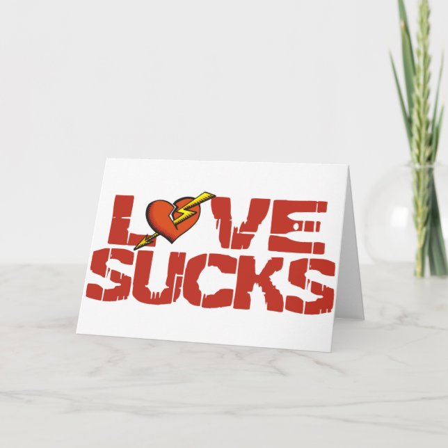 Love Sucks Holiday Card (Front)