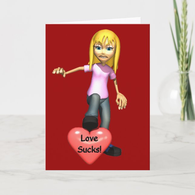 Love Sucks Holiday Card (Front)