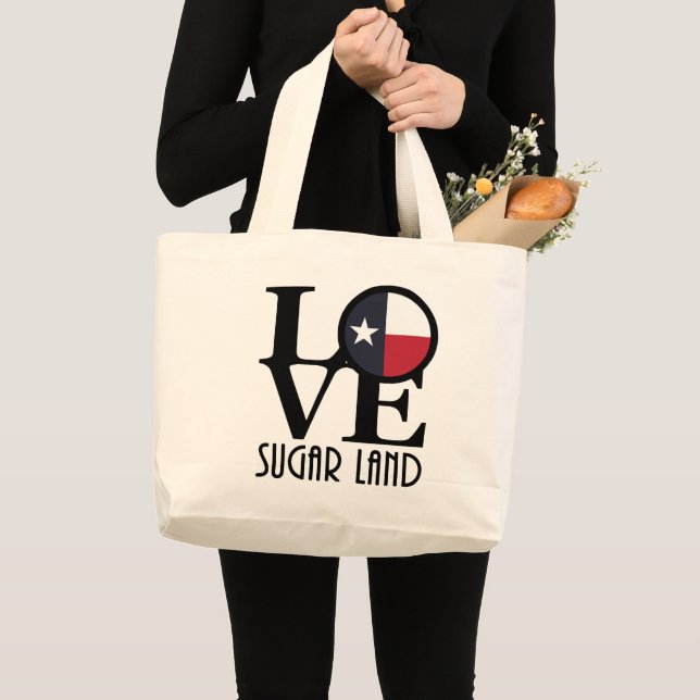 LOVE Sugar Land Large Tote Bag (Front (Product))