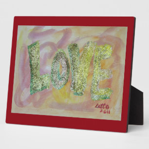 Love Summer Glow Painting Poem Plaque