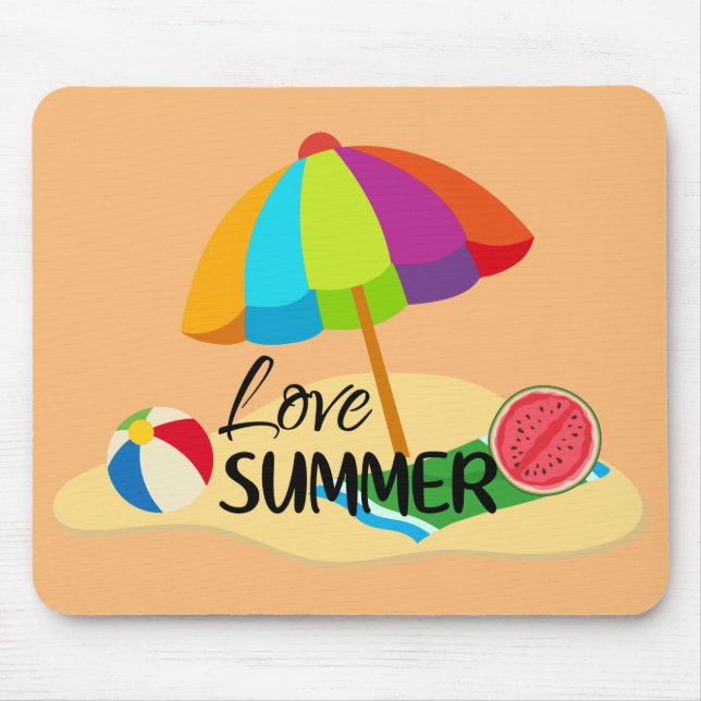 Love Summer Mouse Pad (Front)