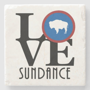 LOVE Sundance Wyoming Stone Coaster
