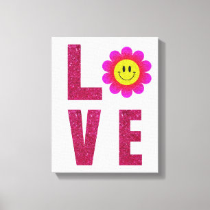 Love Sunflower Canvas Print