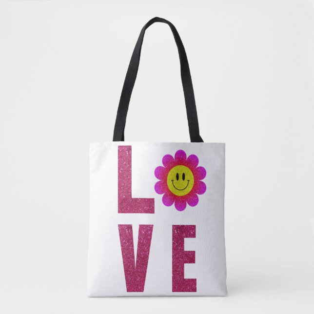 Love Sunflower Tote Bag (Front)
