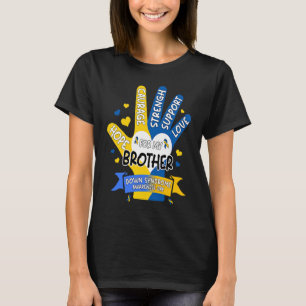 Love Support For My Brother Sister Down Syndrome A T-Shirt