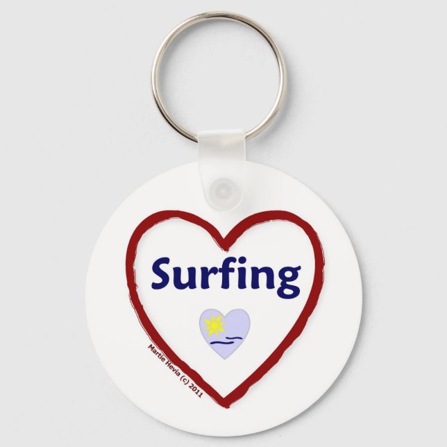 Love Surfing Key Ring (Front)
