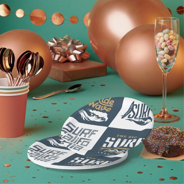 Love Surfing Paper Plates (Creator Uploaded)