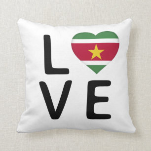 Love - Suriname Flag Cushion