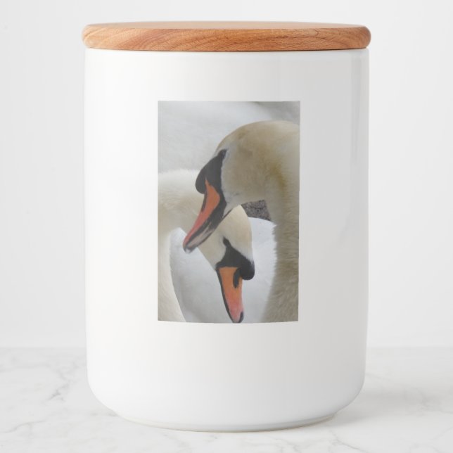Love & Swans Food Container Label (Front)