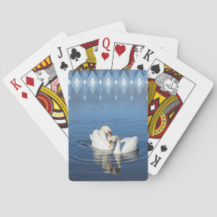 Love Swans Playing Cards