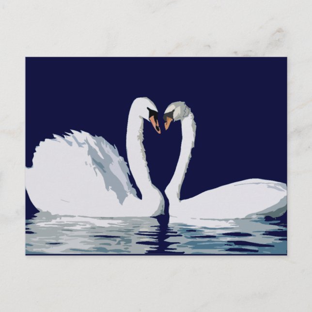 Love Swans Postcard (Front)