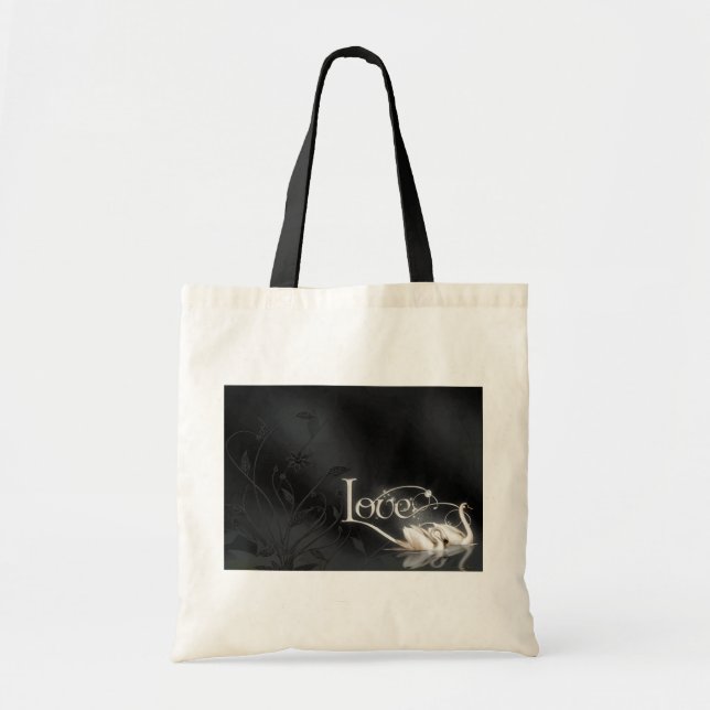 Love Swans Wedding Tote Bag (Front)