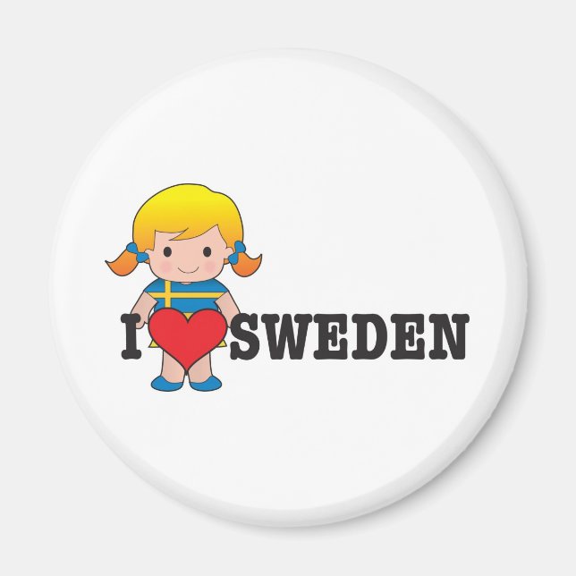 Love Sweden Magnet (Front)