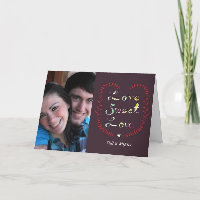 love sweet love holiday card (Front)