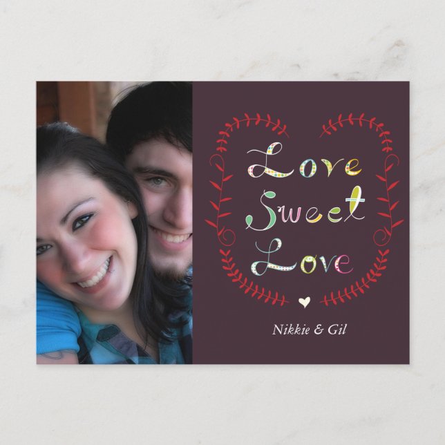 love sweet love postcard (Front)