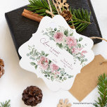 Love Sweet Take a Treat Peonies Wedding Favour Tag<br><div class="desc">Express your gratitude with our elegant 'Love is Sweet, Take a Treat ' wedding favour tag. This beautifully crafted design features a delicate watercolor floral wreath, adorned with pink roses, peony flowers, and eucalyptus green branches. Perfect for adding a touch of romance to your special day. Customise these tags for...</div>
