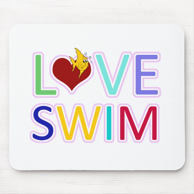 LOVE SWIM MOUSE PAD (Front)