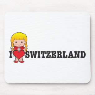 Love Switzerland Mouse Pad
