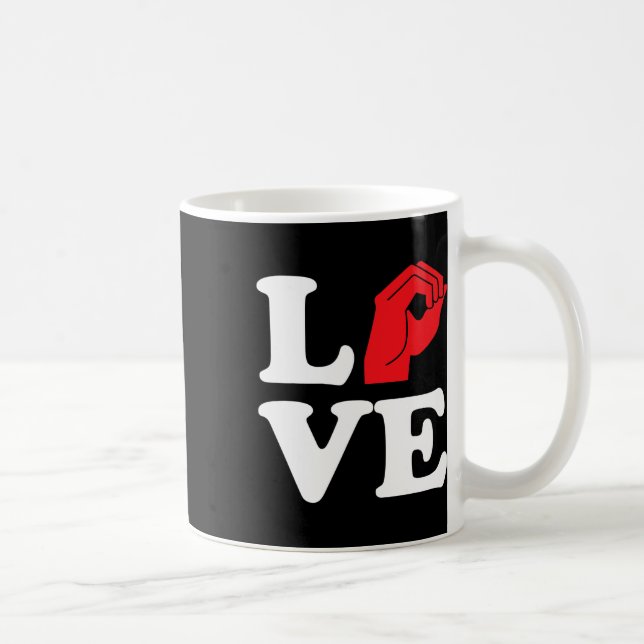 Love Symbol Asl  Coffee Mug (Right)