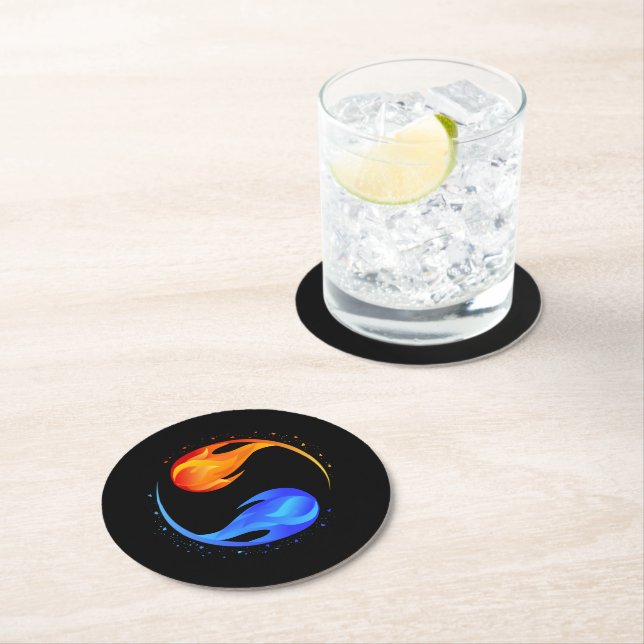 Love Symbol- Round Paper Coaster (Insitu)