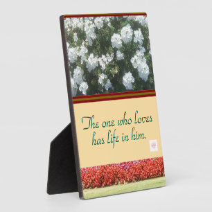 Love, Tabletop Plaque with Easel