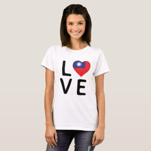 Love - Taiwan Flag T-Shirt