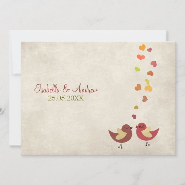 Love Talk Wedding Invite (Front)