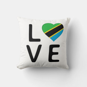 Love - Tanzania Flag Cushion