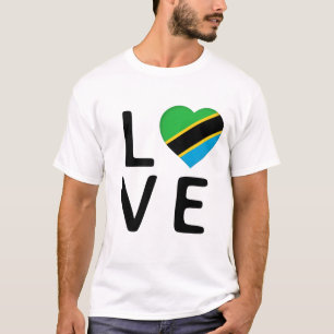Love - Tanzania Flag T-Shirt