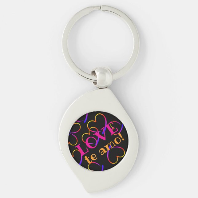 Love te amo! key ring (Front)