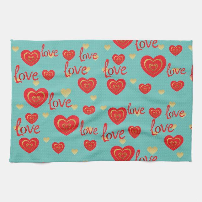 love tea towel (Horizontal)