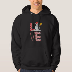 Love Teacher Christmas Snowman X-mas Pajama Teachi Hoodie