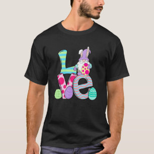 Love Teacher Life Easter Gnome Egg Hunting Basket  T-Shirt
