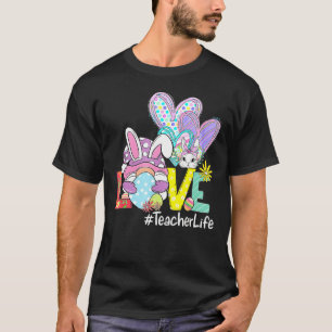 Love Teacher Life Gnome Leopard Love Teacher Life T-Shirt