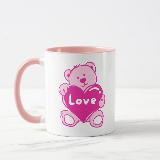Love Teddy Bear Mug (Left)