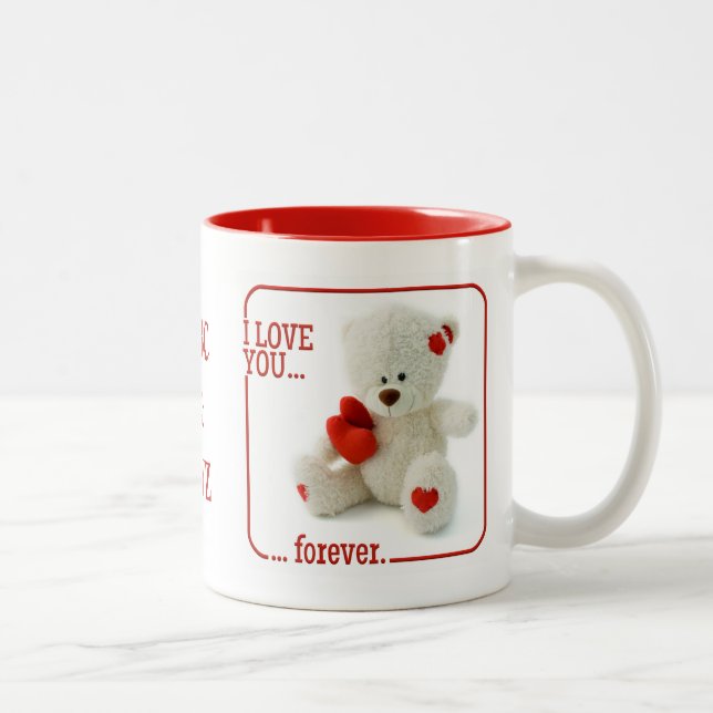 Love Teddy Valentine custom mugs (Right)