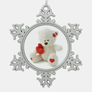 Love Teddy Valentine custom ornaments