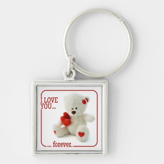 Love Teddy Valentine key chain (Front)