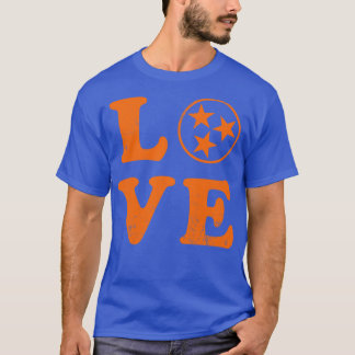 Love Tennessee State Flag Home Family T-Shirt