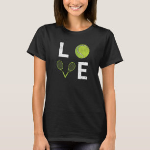 Love Tennis Fans Players Coaches Sports Racket Bal T-Shirt